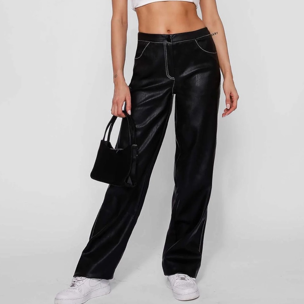 Tiger mist baggy leather pants